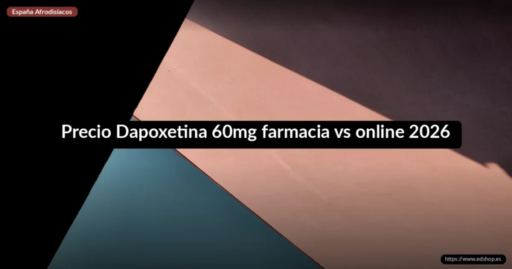 Precio Dapoxetina 60mg farmacia vs online 2026 7 Precio Dapoxetina 60mg farmacia vs online 2026