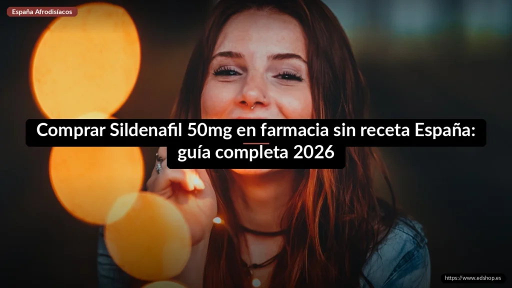 Comprar Sildenafil 50mg en farmacia sin receta España: guía completa 2026 2 Comprar Sildenafil 50mg en farmacia sin receta España: guía completa 2026
