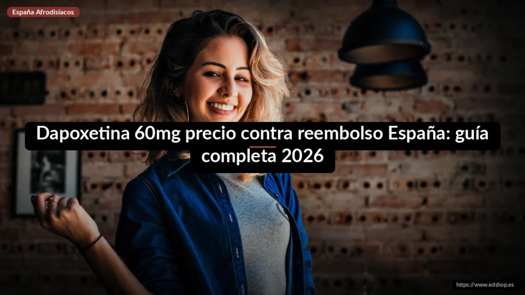Dapoxetina 60mg precio contra reembolso España: guía completa 2026 1 Dapoxetina 60mg precio contra reembolso España: guía completa 2026