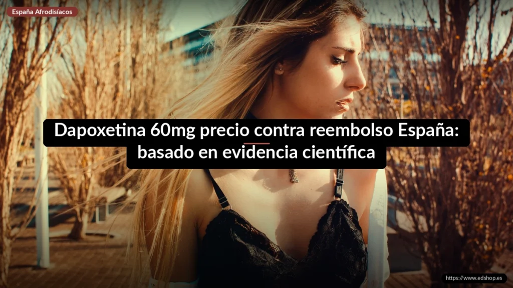Dapoxetina 60mg precio contra reembolso España: basado en evidencia científica 2 Dapoxetina 60mg precio contra reembolso España: basado en evidencia científica