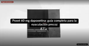 Poxet 60 mg dapoxetina: guía completa para la eyaculación precoz